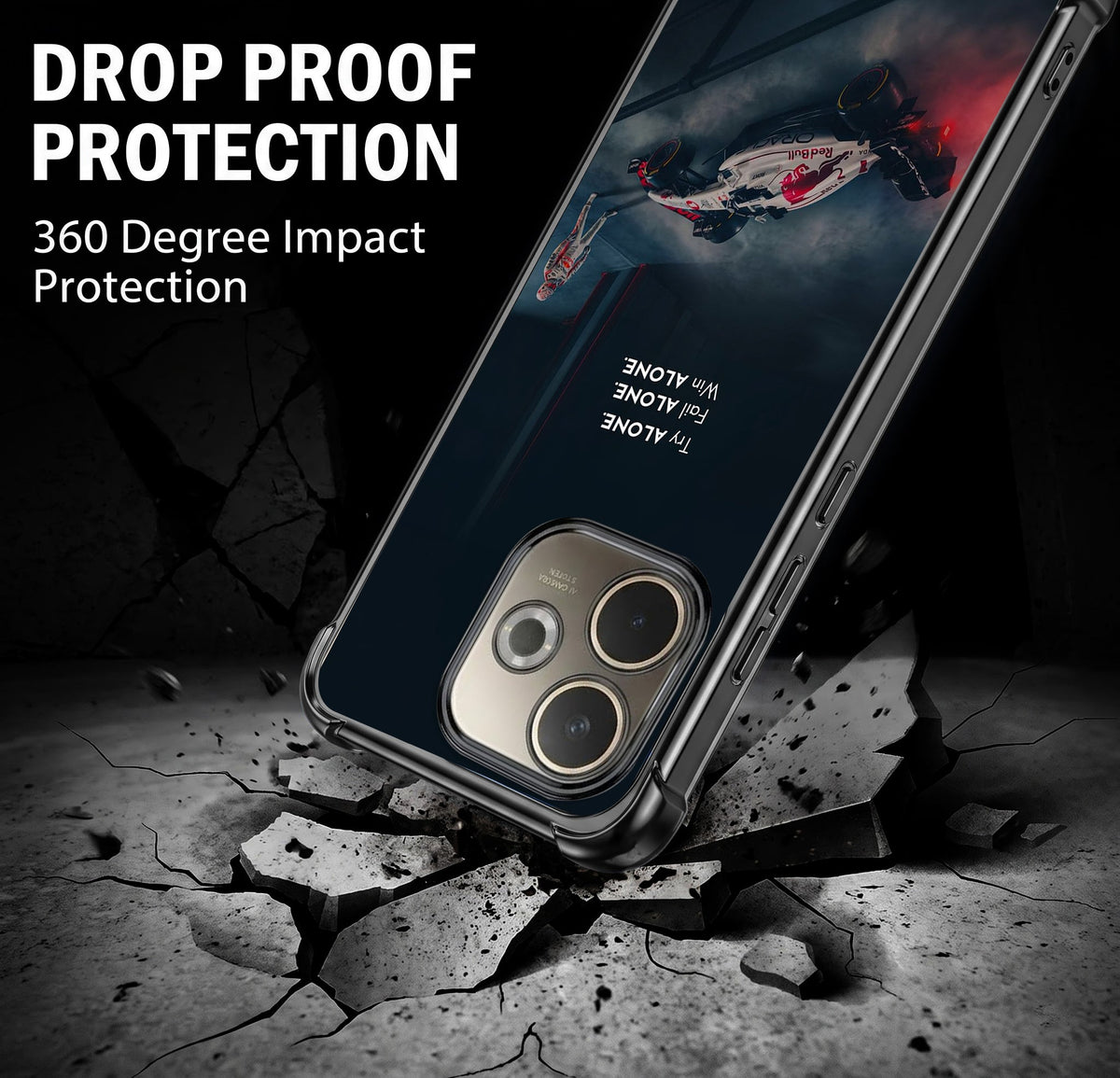Oppo A5 Pro 5G F1 Alone Airbags Printed Back Case