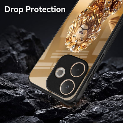 Oppo A5 Pro 5G Luxury Lion Acrylic Glass Back Case