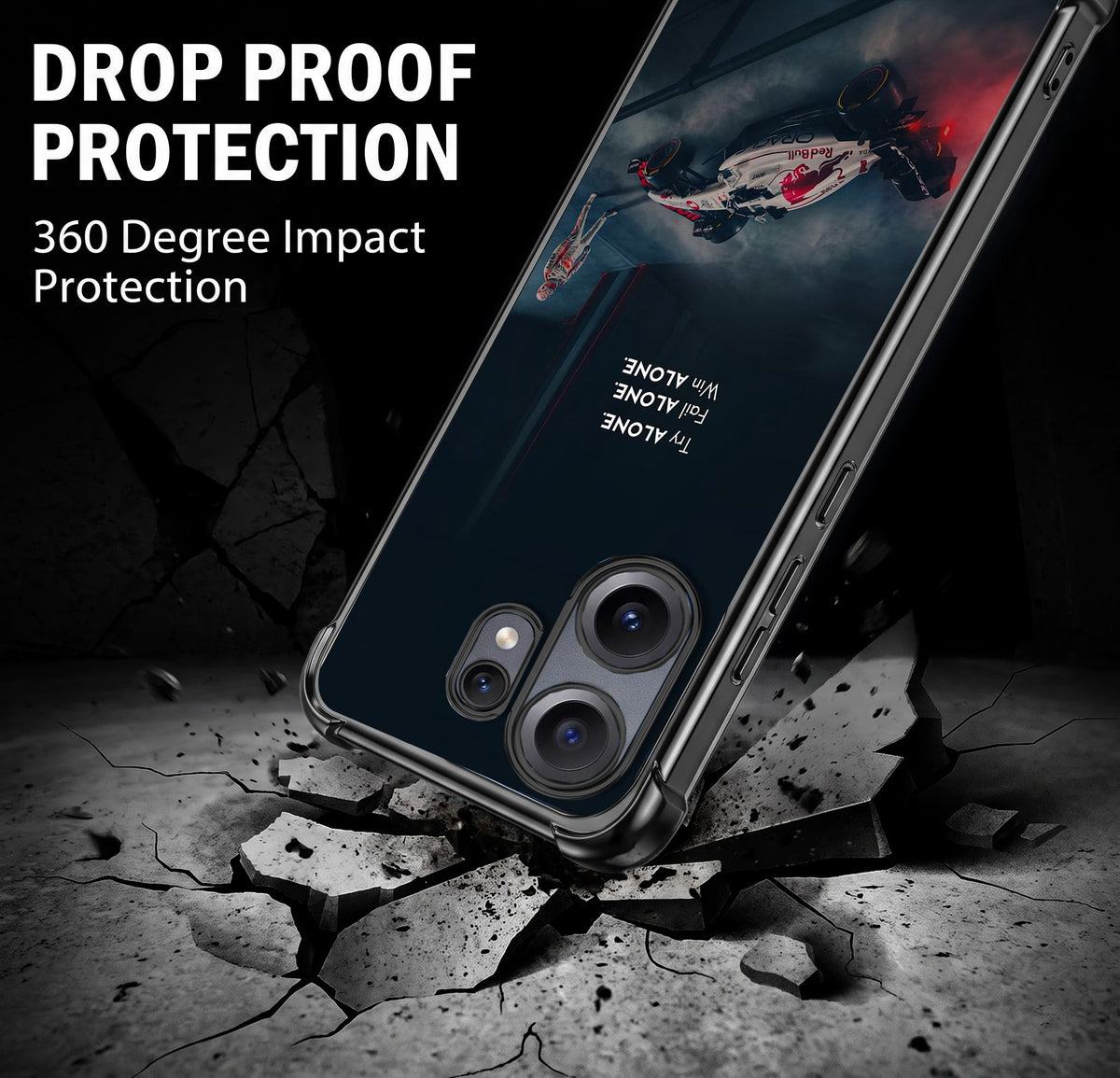 Nothing Phone 2 Pro 5G F1 Alone Airbags Printed Back Case