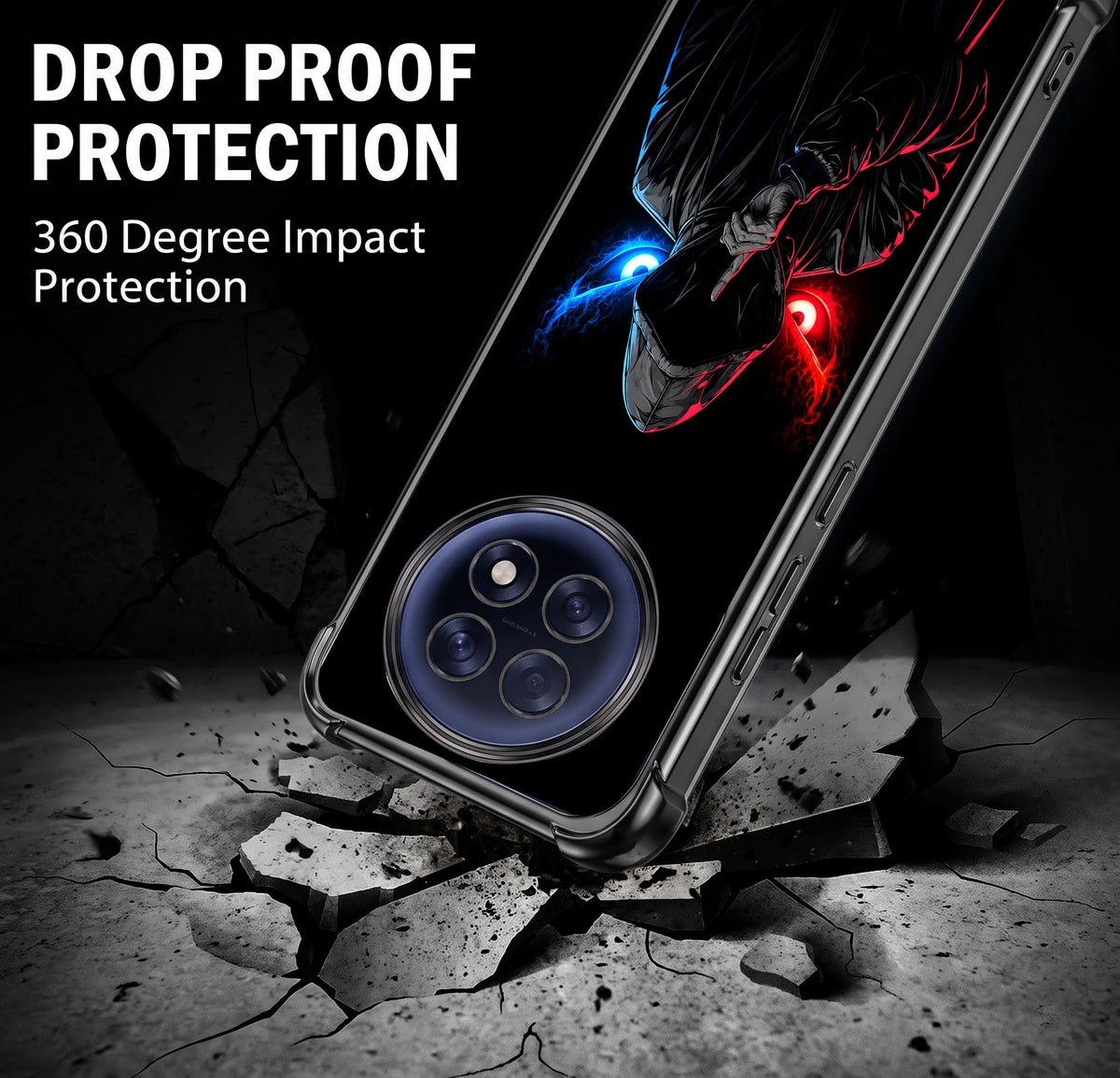 Oppo F31 Pro+ 5G Hooded Shadow Demon Airbags Printed Back Case