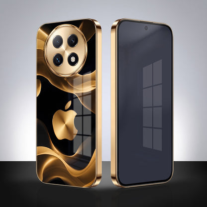 Oppo F29 Pro 5G Luxury Wave Gold Electroplated Glass Phone Back Case