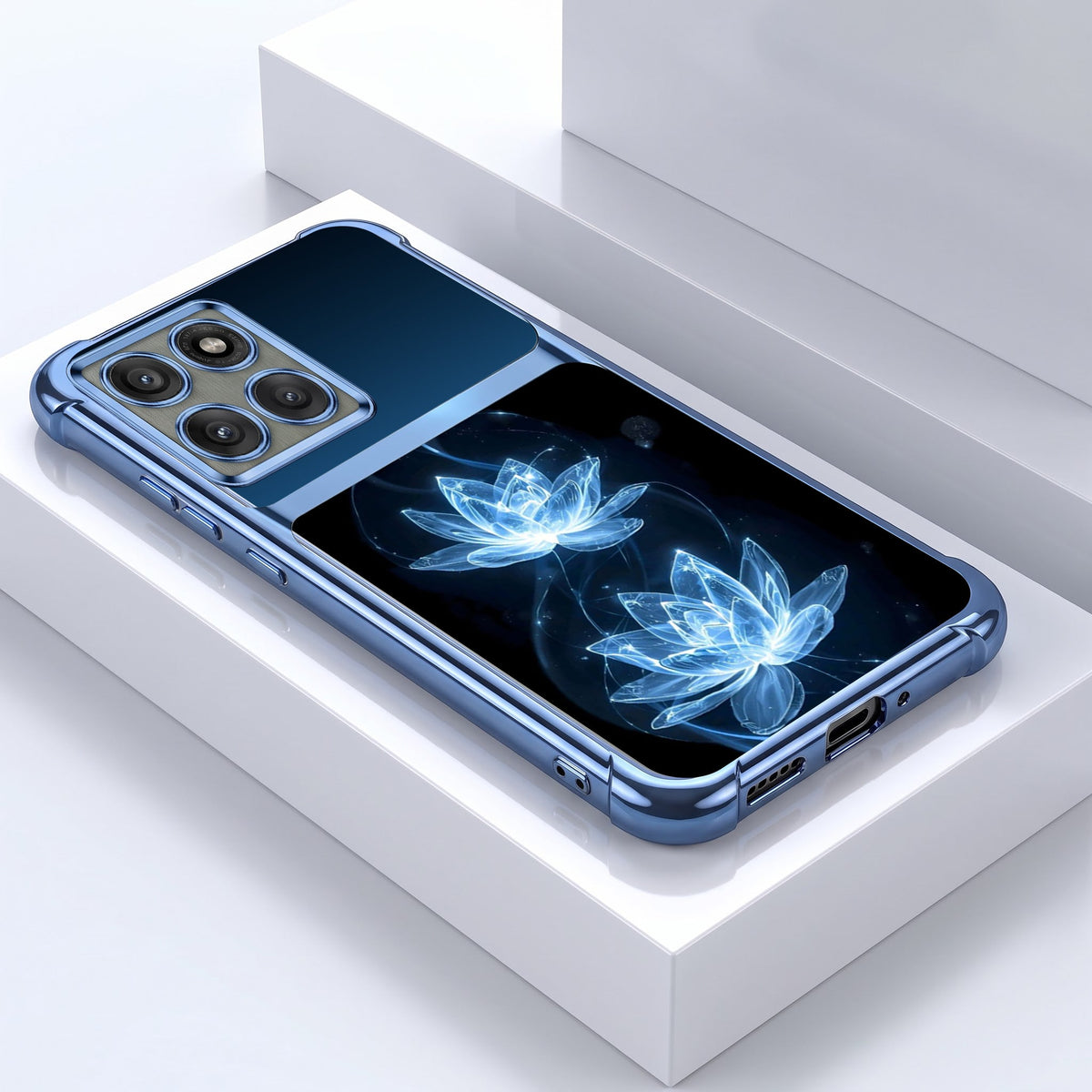 Motorola Edge 60 Pro 5G Celestial Lotus Dual-Tone Transparent Airbags Case