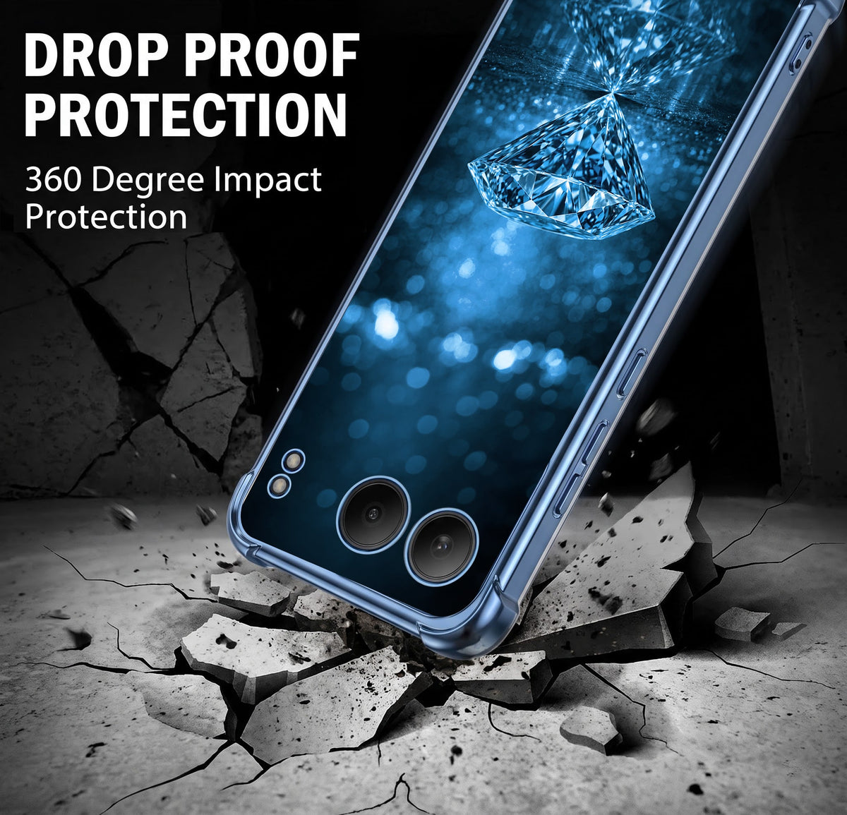 One Plus Nord 4 5G Blue Diamond Airbags Printed Back Case
