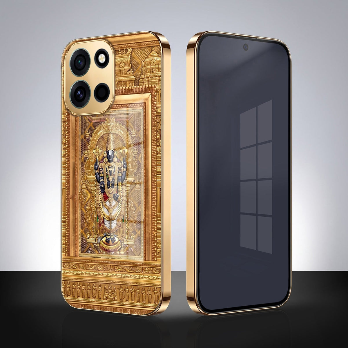 OnePlus Nord 6 5G Premium Heritage Gold Electroplated Glass Phone Back Case