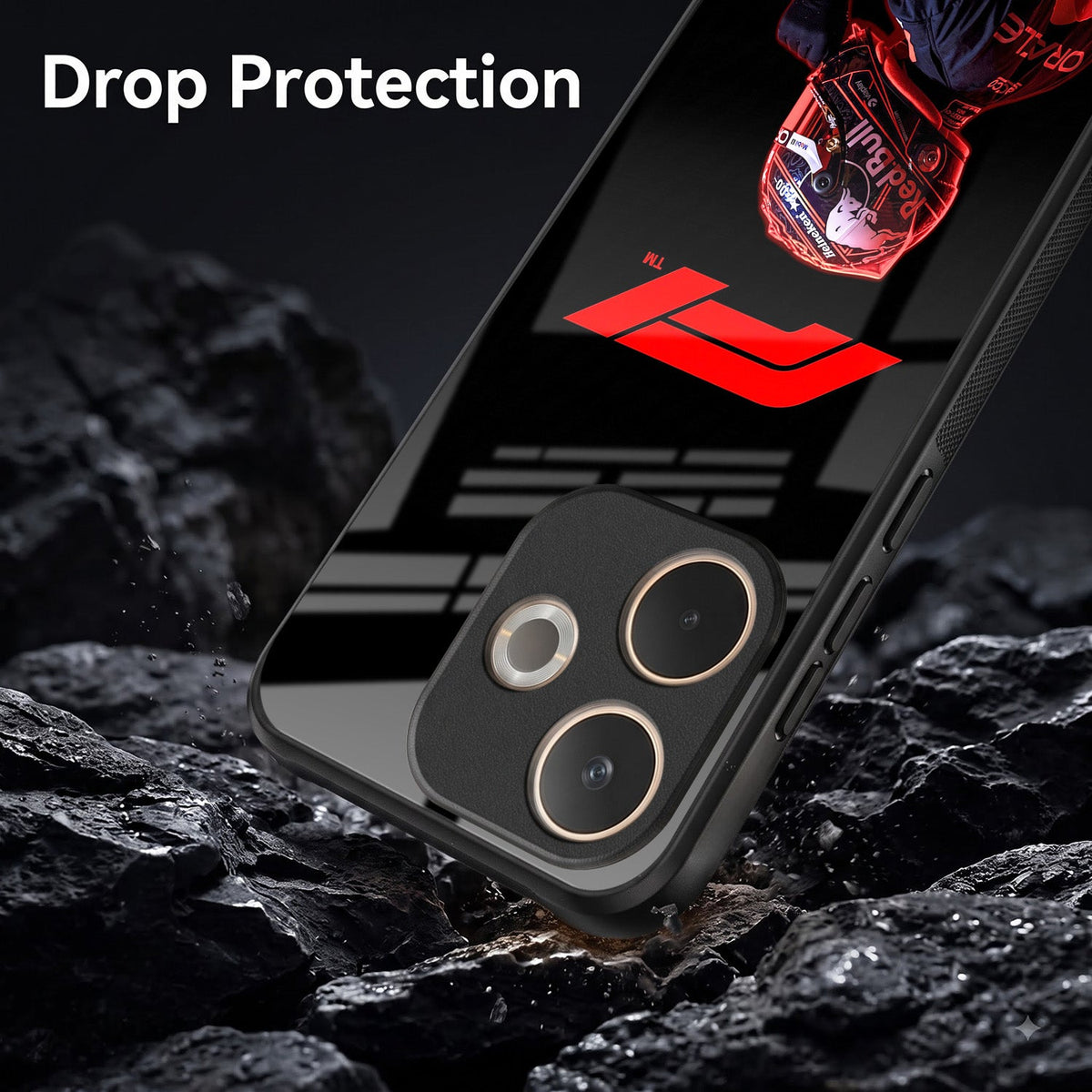 Oppo A5 Pro 5G F1 Racing Car Driver Acrylic Glass Back Case