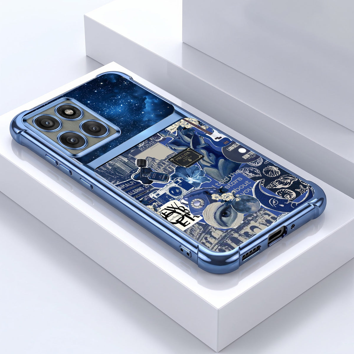 Motorola Edge 60 Pro 5G Cosmic Vintage Dual-Tone Transparent Airbags Case