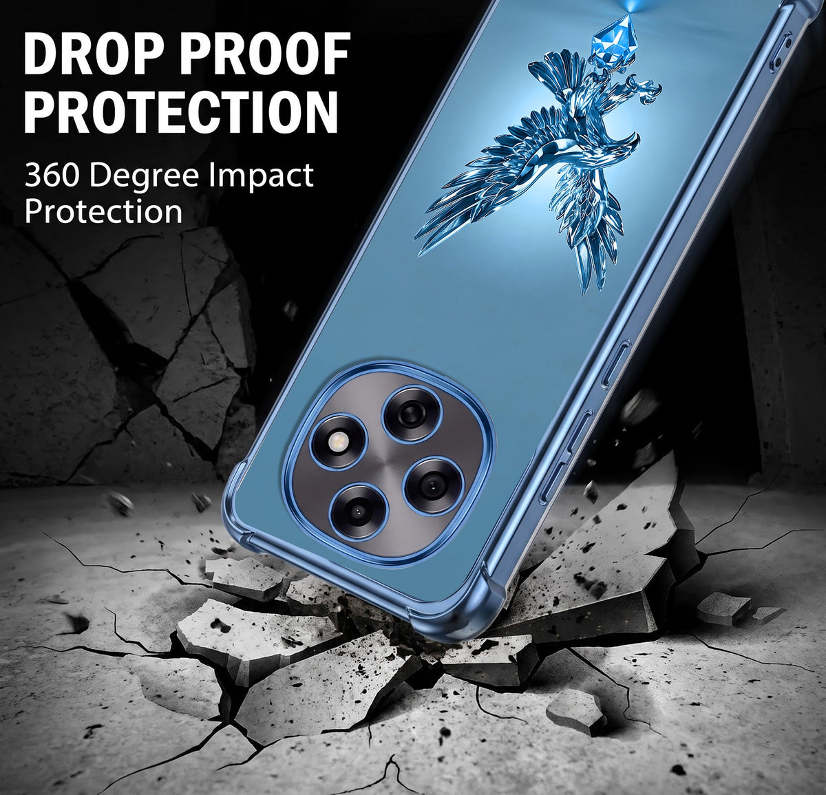 Oppo F31 Pro 5G Blue Eagle Airbags Printed Back Case