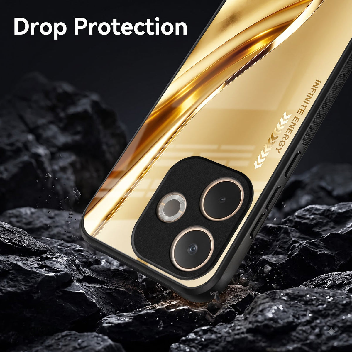 Oppo A5 Pro 5G Luxury Infinity Energy Acrylic Glass Back Case