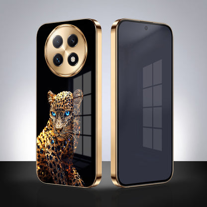 Oppo F29 Pro 5G Panther Gold Electroplated Glass Phone Back Case