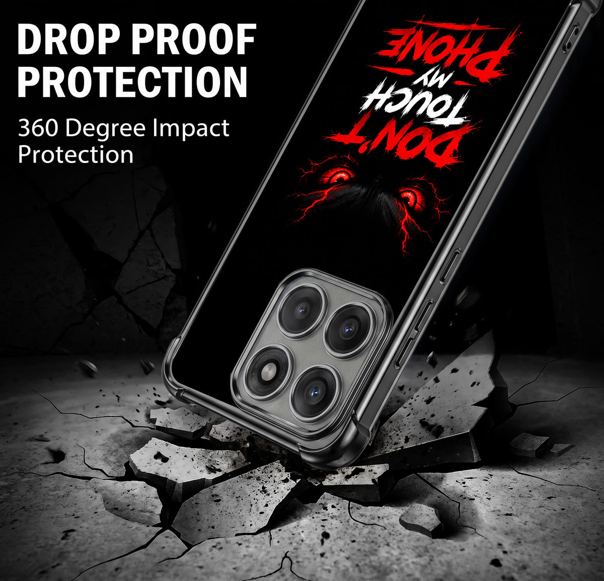 Motorola Edge 60 Pro 5G Don't Touch My Phone Airbags Printed Back Case
