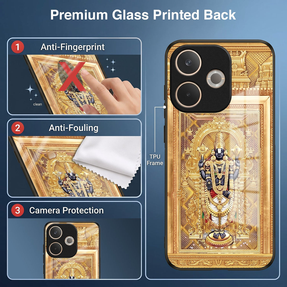 Oppo A5 Pro 5G Premium Heritage Acrylic Glass Back Case
