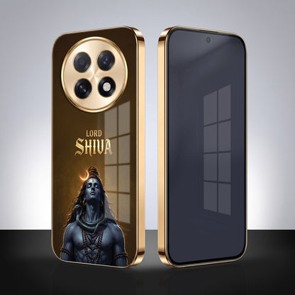 Oppo F31 Pro+ 5G Lord Shiva Gold Electroplated Glass Phone Back Case