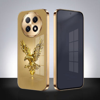Oppo F29 Pro 5G Golden Eagle Gold Electroplated Glass Phone Back Case
