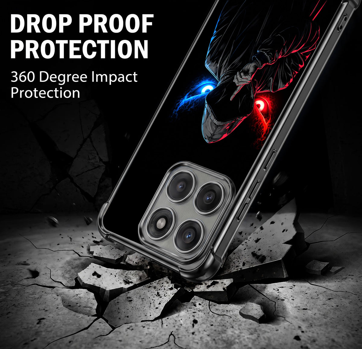 Motorola Edge 60 Pro 5G Hooded Shadow Demon Airbags Printed Back Case