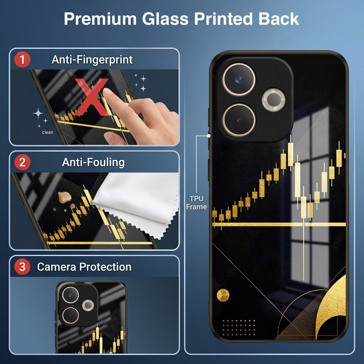 Oppo A5 Pro 5G Trading Candles Acrylic Glass Back Case