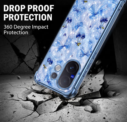 Vivo V60 5G Blue Cherry Airbags Printed Back Case