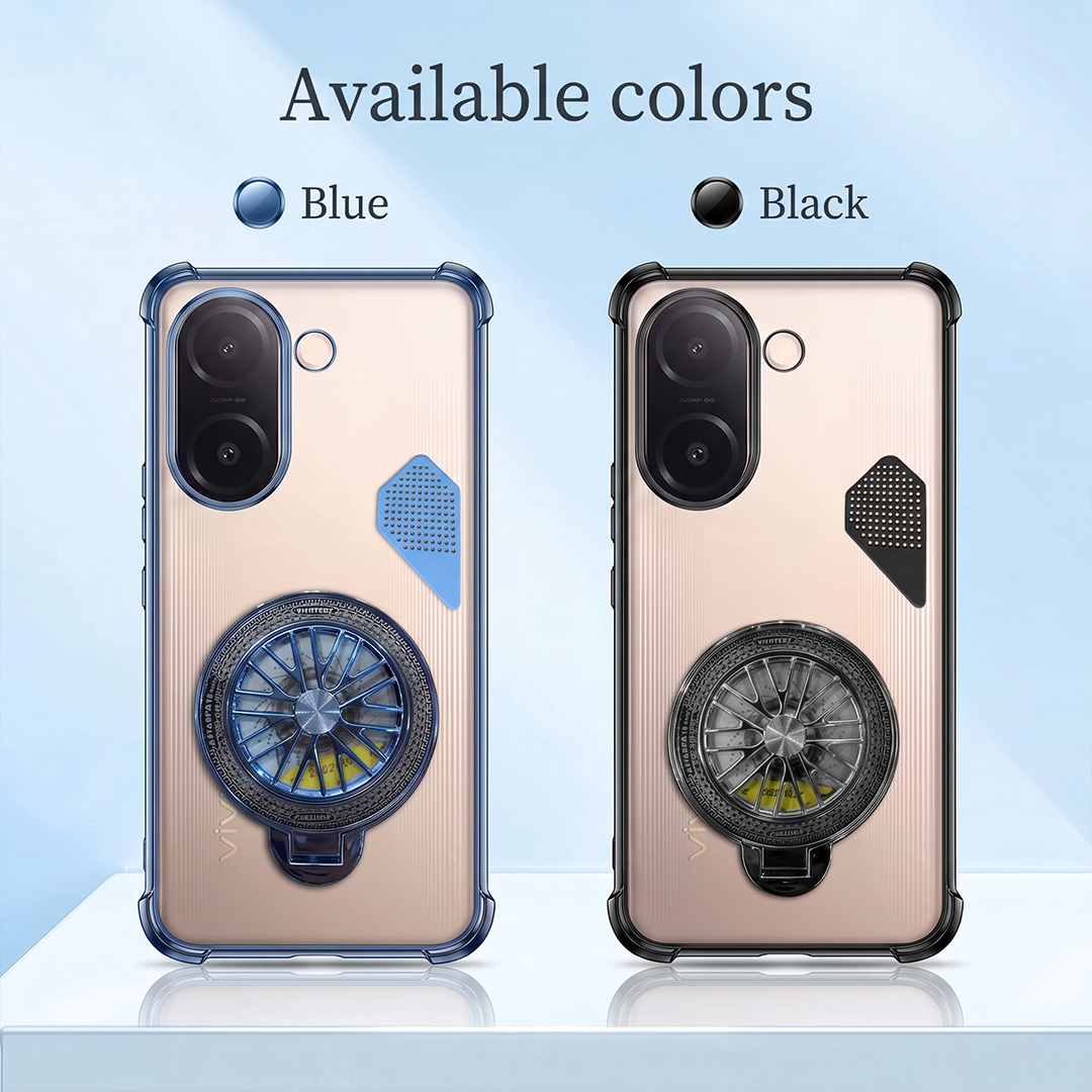 Vivo V60e 5G Stress Buster Wheel Shockproof Airbag Heat-Dissipation Case