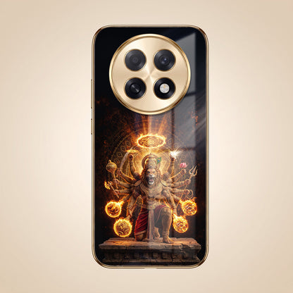 Oppo F31 Pro+ 5G Lord Narasimha Gold Electroplated Glass Phone Back Case