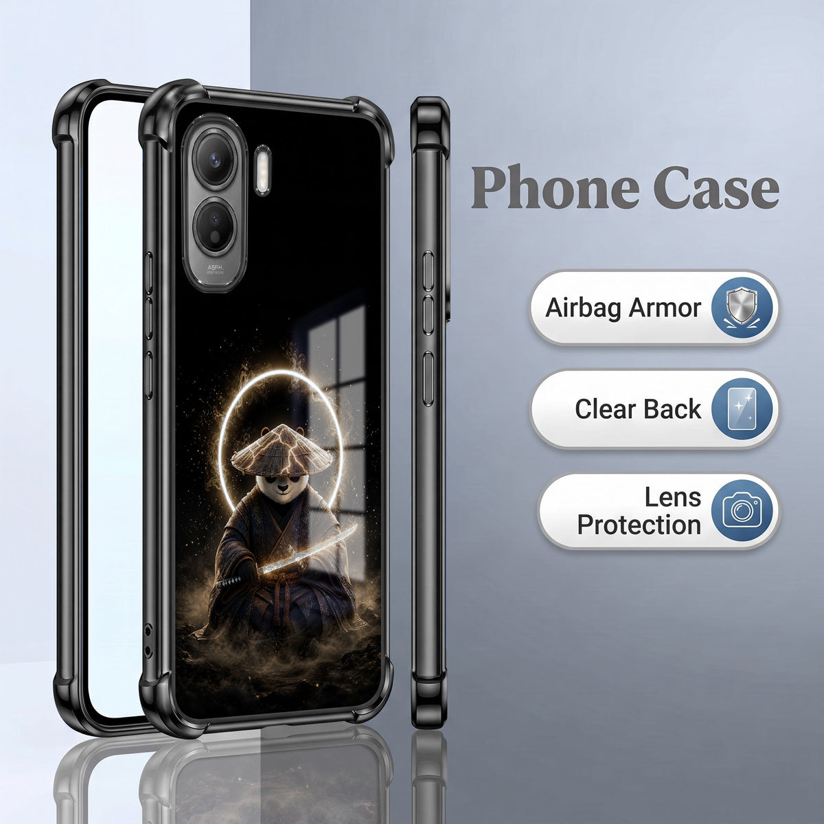 Vivo T5 Pro 5G Warrior Panda Airbags Printed Back Case