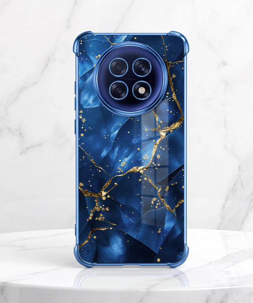 Oppo F31 Pro+ 5G Blue Crimson Marble Airbags Printed Back Case