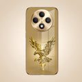 Oppo F27 Pro+ 5G Golden Eagle Gold Electroplated Glass Phone Back Case