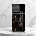 Motorola Edge 60 Pro 5G Gold Poker Cards Dual-Tone Transparent Airbags Case