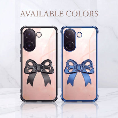 Vivo V60e 5G Stylish Bow Knot Transparent Shockproof Airbag Phone Case
