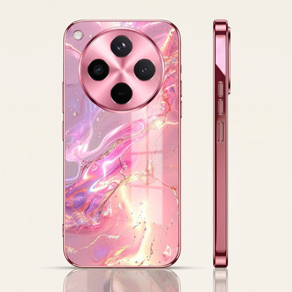 Oppo Find X8 5G Pearl Aurora Pink Electroplated Glass Phone Back Case
