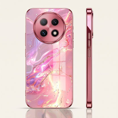 Oppo F29 Pro 5G Pearl Aurora Pink Electroplated Glass Phone Back Case