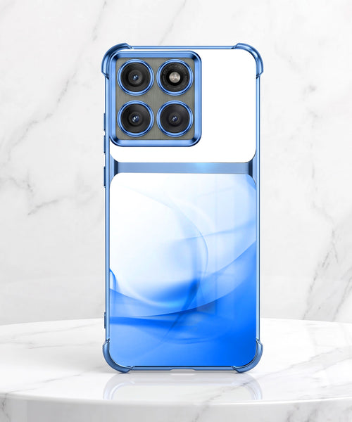 Motorola Edge 60 Pro 5G Crystal Blue Dual-Tone Transparent Airbags Case