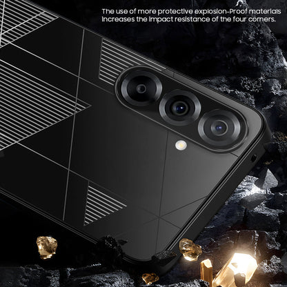Samsung Galaxy A36 5G Triangle Pattern Matte Back Shockproof Case