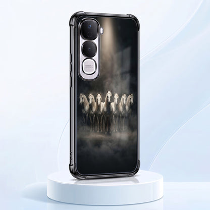Vivo Y400 Pro 5G Running Horses Airbags Printed Back Case