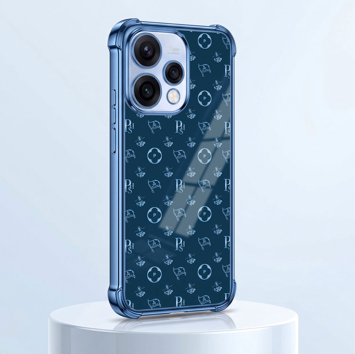 Oppo Reno 15 5G Luxury Monogram Blue Airbags Printed Back Case