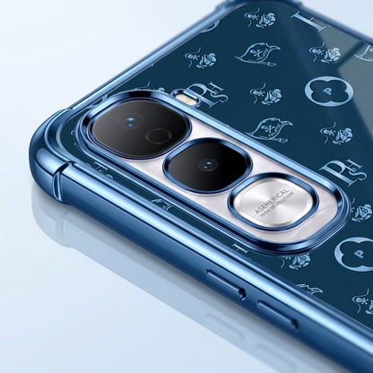 Vivo Y400 Pro 5G Luxury Monogram Blue Airbags Printed Back Case