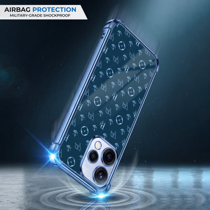 Oppo Reno 15 5G Luxury Monogram Blue Airbags Printed Back Case
