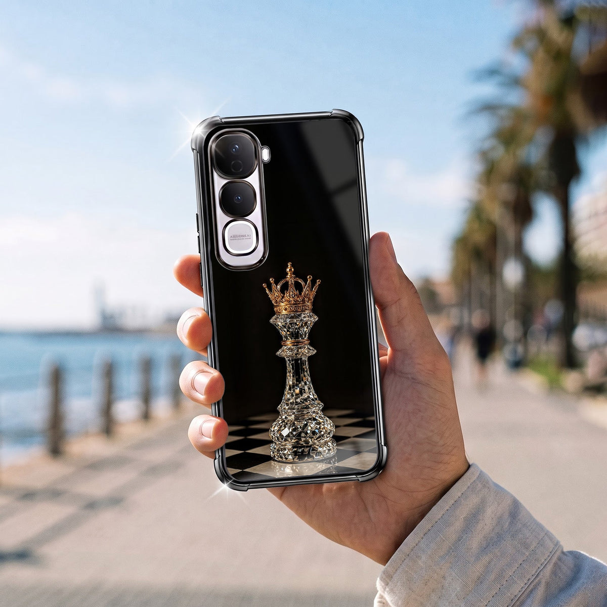 Vivo Y400 Pro 5G Chess King Airbags Printed Back Case