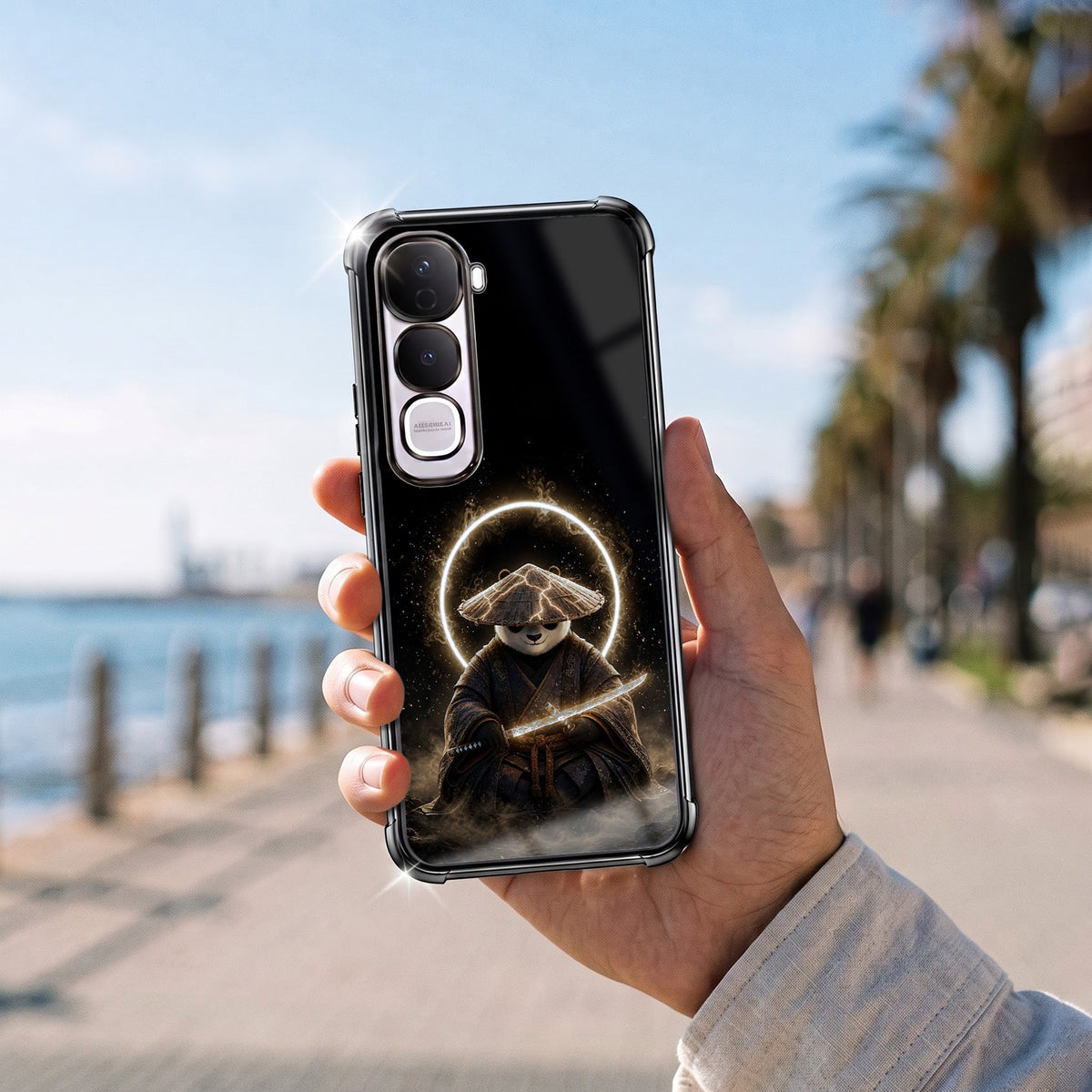 Oppo Reno 15 5G Warrior Panda Airbags Printed Back Case