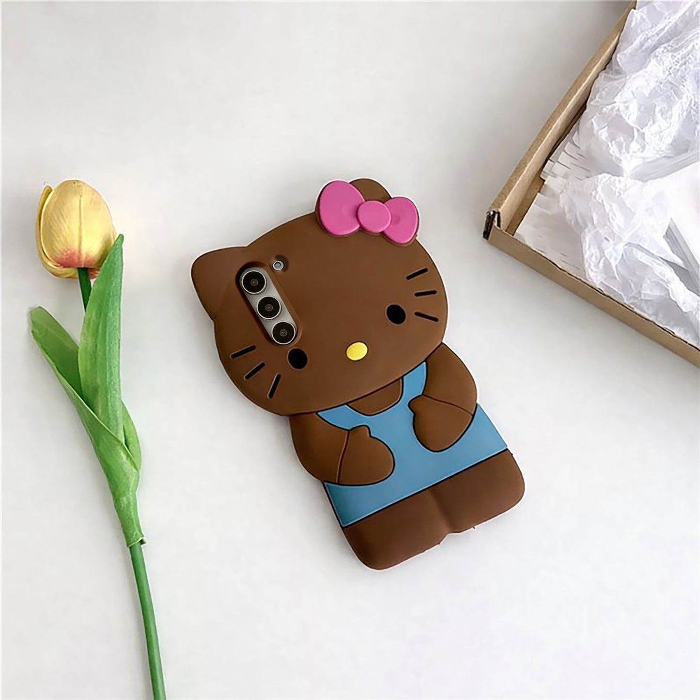 Samsung Galaxy A36 5G Cute Kitty 3D Cartoon Soft Silicone Cover