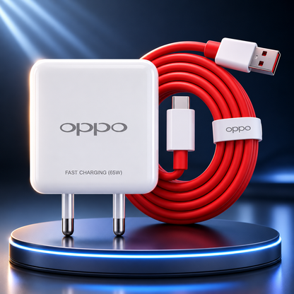 Oppo 65W Fast Charging Adapter with USB to Type-C Cable