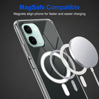 Vivo T5x 5G Clear Anti-Yellow MagSafe Protective Case