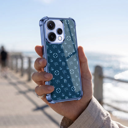 Oppo Reno 15 5G Luxury Monogram Blue Airbags Printed Back Case
