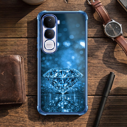 Vivo Y400 Pro 5G Blue Diamond Airbags Printed Back Case