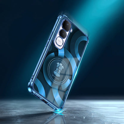 Vivo Y400 Pro 5G Blue Emblem Airbags Printed Back Case