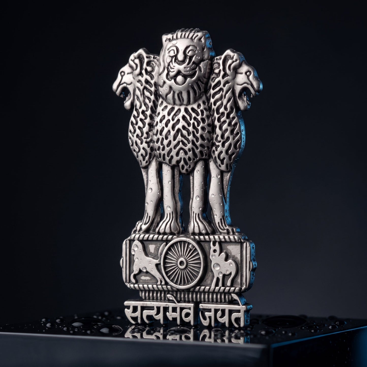 Tecno Pova Curve 2 5G Compatible Satyamev Jayate 3D Metal Emblem Sticker