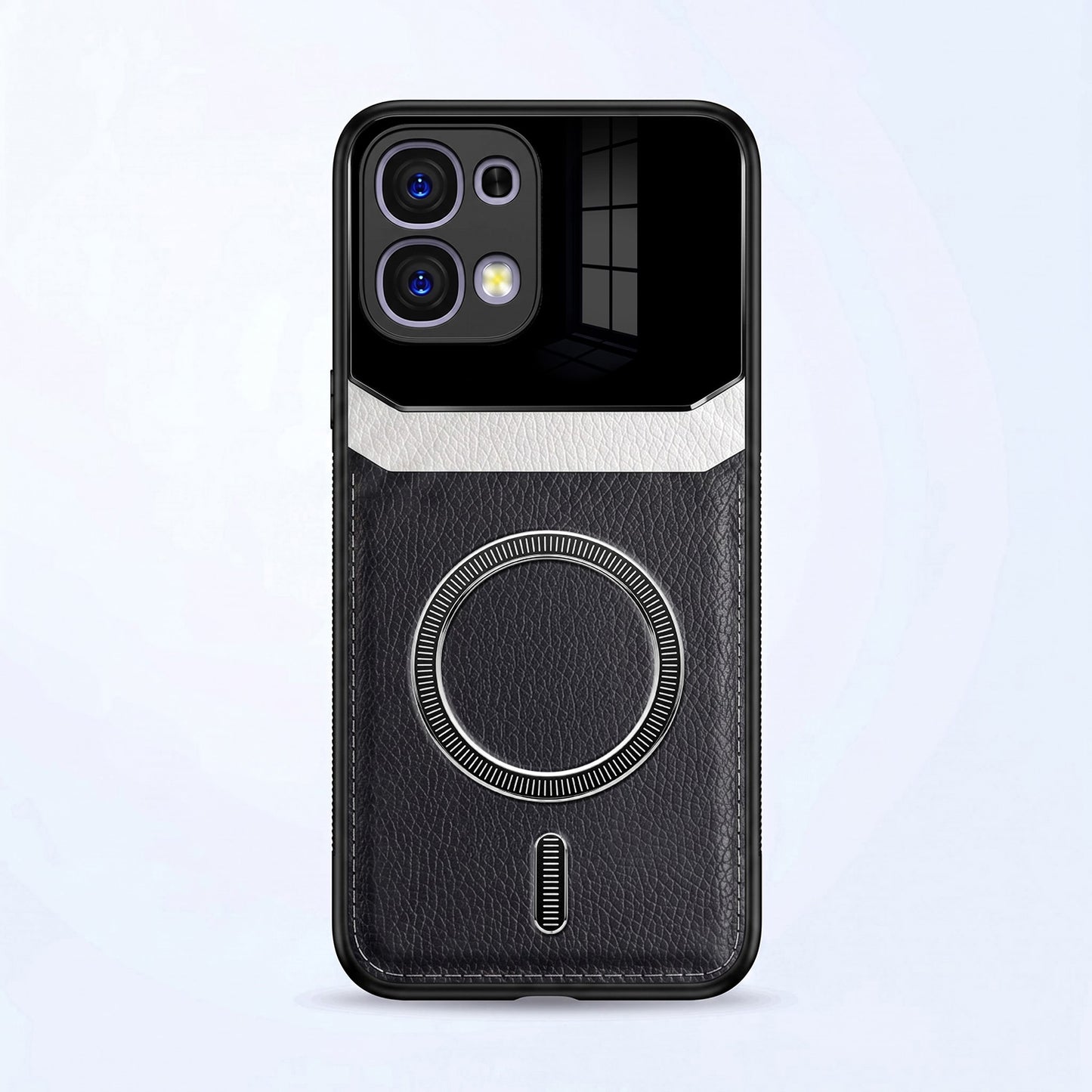 Oppo F31 5G Premium Magsafe Magnetic Leather Lens Protective Case