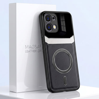 Oppo F31 5G Premium Magsafe Magnetic Leather Lens Protective Case