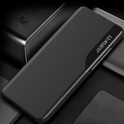 Mi A1 5G Flip Leather Case with Free Tempered Glass