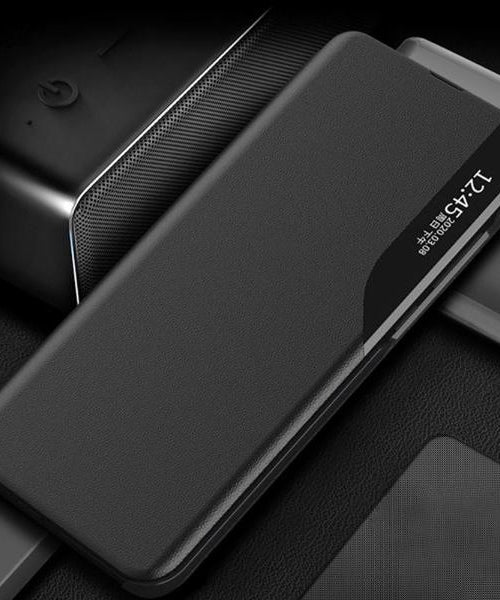 Mi A1 5G Flip Leather Case with Free Tempered Glass