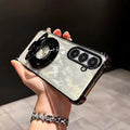 Samsung Galaxy A17 5G Original Luxury Magnifier Ring Stand Shockproof Airbags Corner Case