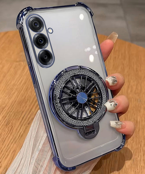 Samsung Galaxy A17 5G Premium Stress Buster Wheel Rotating Shockproof Airbags Case